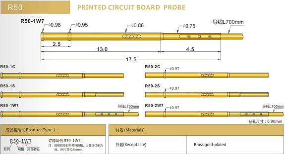 R50測試探針套管選型、R50探針套管規(guī)格型號、探針套管廠家